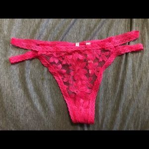 PINK Pink Lacy Thong